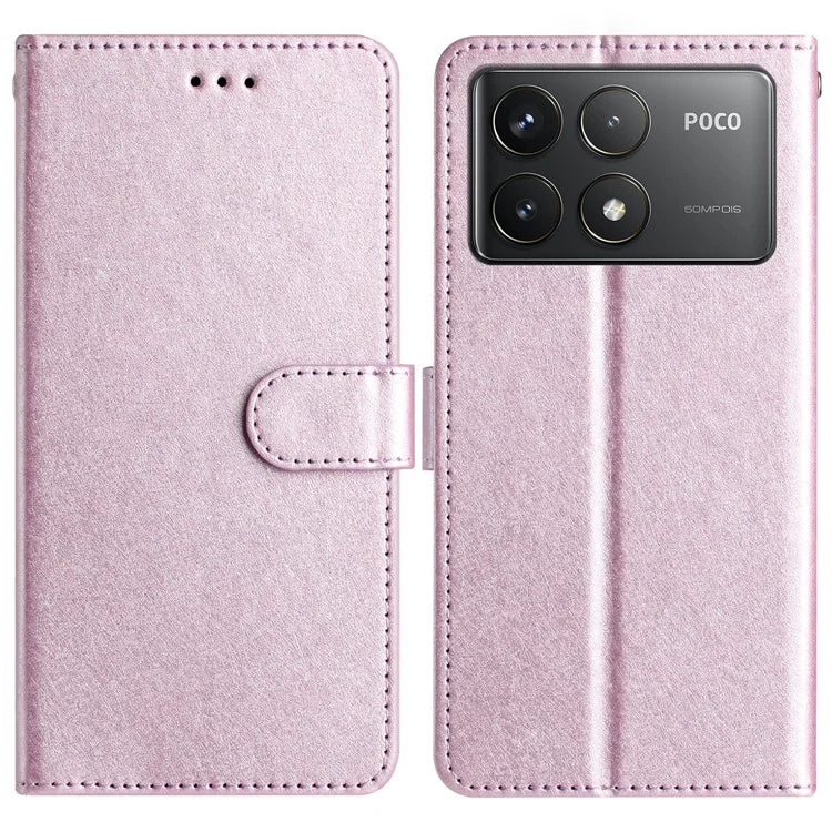 For Xiaomi Poco F6 Pro 5G / Redmi K70 5G / K70 Pro 5G Case Silk Texture Leather Wallet Phone Cover