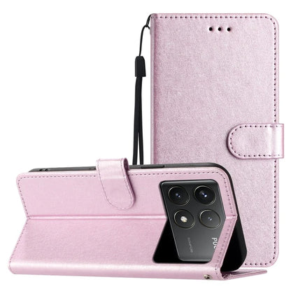 For Xiaomi Poco F6 Pro 5G / Redmi K70 5G / K70 Pro 5G Case Silk Texture Leather Wallet Phone Cover