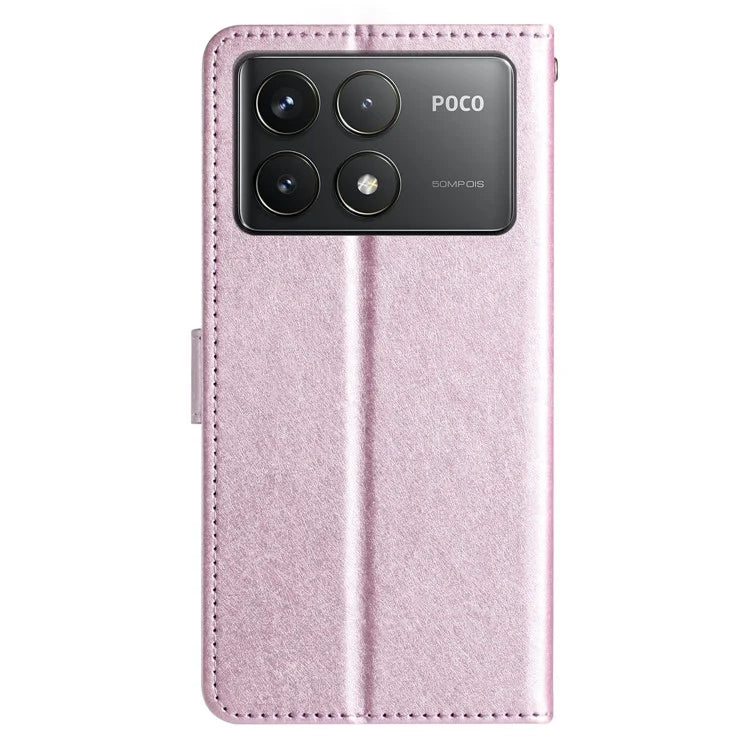 For Xiaomi Poco F6 Pro 5G / Redmi K70 5G / K70 Pro 5G Case Silk Texture Leather Wallet Phone Cover