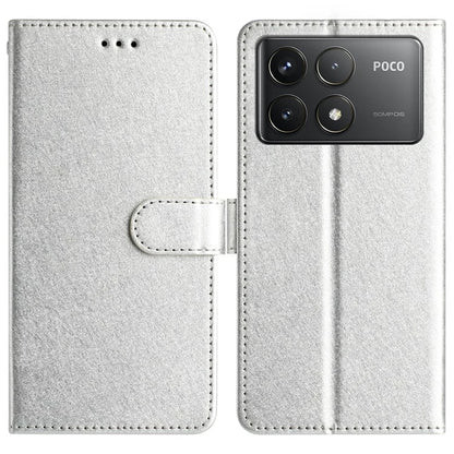 For Xiaomi Poco F6 Pro 5G / Redmi K70 5G / K70 Pro 5G Case Silk Texture Leather Wallet Phone Cover