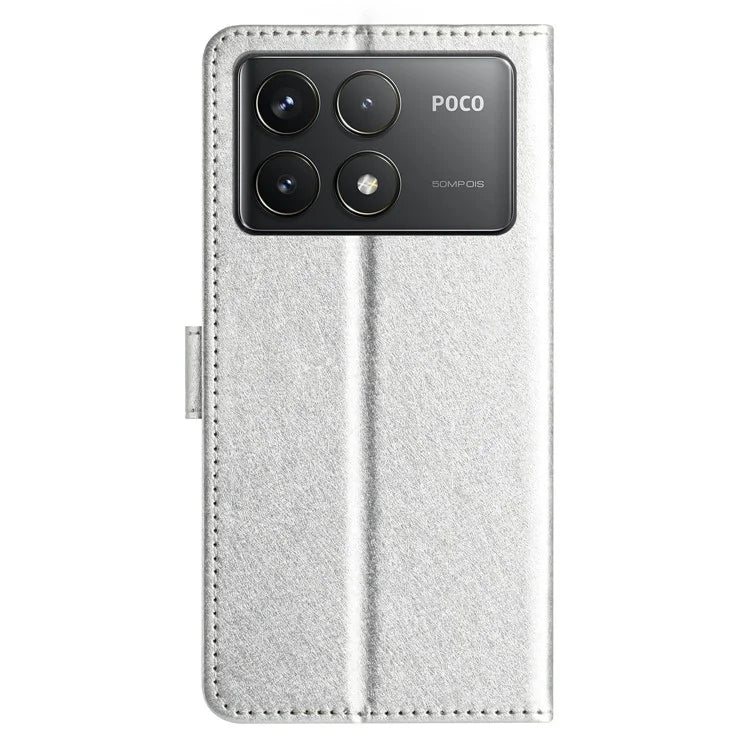 For Xiaomi Poco F6 Pro 5G / Redmi K70 5G / K70 Pro 5G Case Silk Texture Leather Wallet Phone Cover
