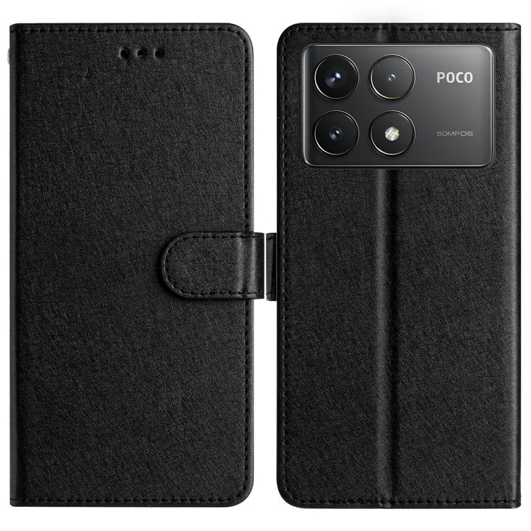For Xiaomi Poco F6 Pro 5G / Redmi K70 5G / K70 Pro 5G Case Silk Texture Leather Wallet Phone Cover