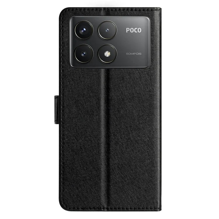 For Xiaomi Poco F6 Pro 5G / Redmi K70 5G / K70 Pro 5G Case Silk Texture Leather Wallet Phone Cover