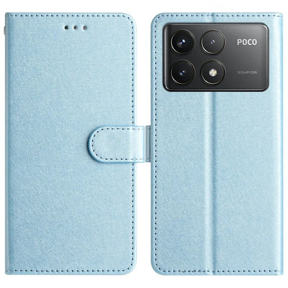 For Xiaomi Poco F6 Pro 5G / Redmi K70 5G / K70 Pro 5G Case Silk Texture Leather Wallet Phone Cover