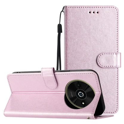 For Xiaomi Poco C61 4G / Redmi A3 4G Case Wallet Stand Leather Silk Texture Phone Cover