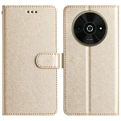 For Xiaomi Poco C61 4G / Redmi A3 4G Case Wallet Stand Leather Silk Texture Phone Cover