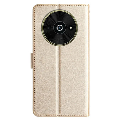 For Xiaomi Poco C61 4G / Redmi A3 4G Case Wallet Stand Leather Silk Texture Phone Cover