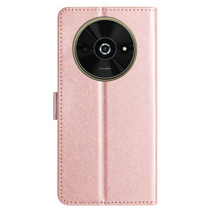 For Xiaomi Poco C61 4G / Redmi A3 4G Case Wallet Stand Leather Silk Texture Phone Cover