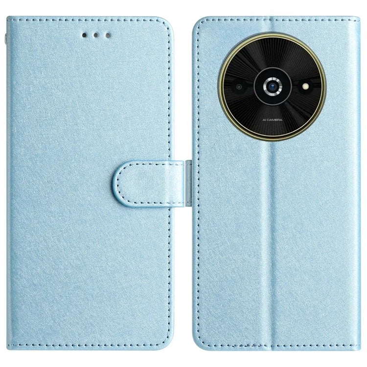 For Xiaomi Poco C61 4G / Redmi A3 4G Case Wallet Stand Leather Silk Texture Phone Cover