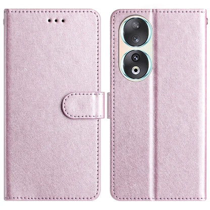 For Honor 90 Cell Phone Case Silk Texture Shockproof Leather Cover with Wallet