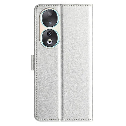 For Honor 90 Cell Phone Case Silk Texture Shockproof Leather Cover with Wallet