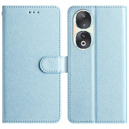For Honor 90 Cell Phone Case Silk Texture Shockproof Leather Cover with Wallet