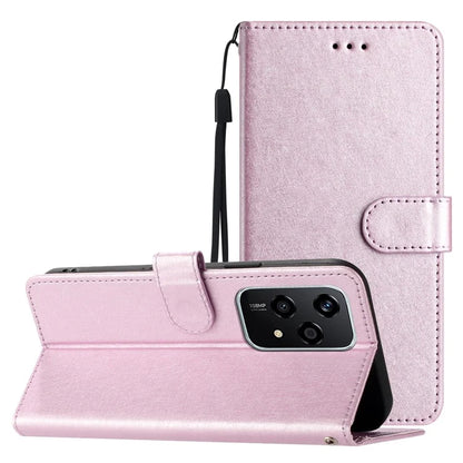 For Honor 200 Lite Case Silk Texture Flip Leather Wallet Cell Phone Cover with Stand