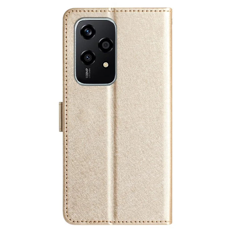 For Honor 200 Lite Case Silk Texture Flip Leather Wallet Cell Phone Cover with Stand