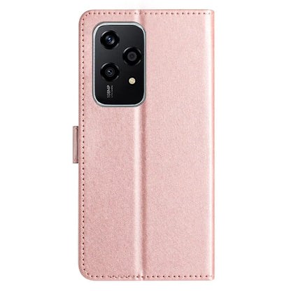 For Honor 200 Lite Case Silk Texture Flip Leather Wallet Cell Phone Cover with Stand