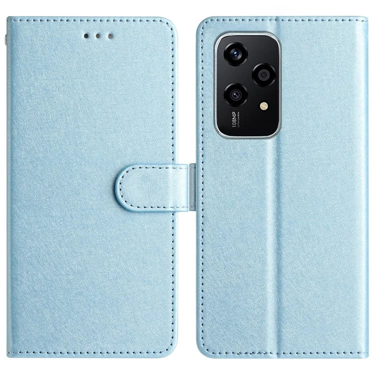 For Honor 200 Lite Case Silk Texture Flip Leather Wallet Cell Phone Cover with Stand