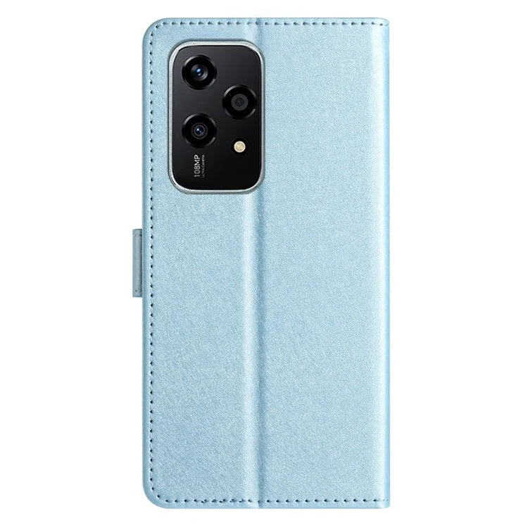 For Honor 200 Lite Case Silk Texture Flip Leather Wallet Cell Phone Cover with Stand
