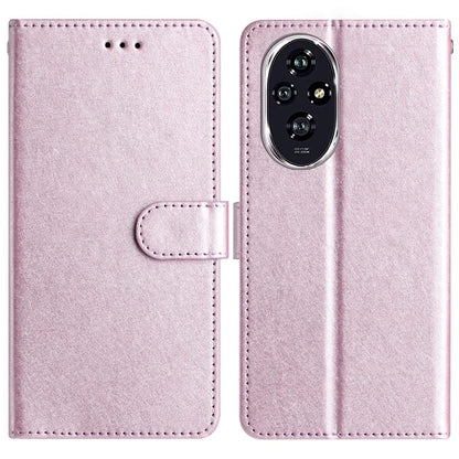 For Honor 200 5G Phone Case Full Protection Leather Silk Texture Wallet Cover