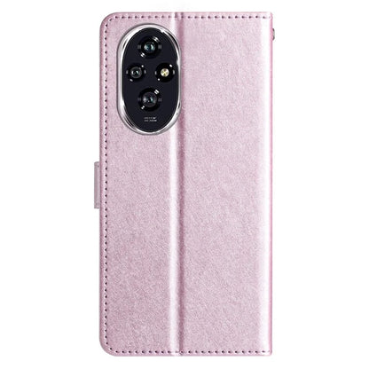 For Honor 200 5G Phone Case Full Protection Leather Silk Texture Wallet Cover