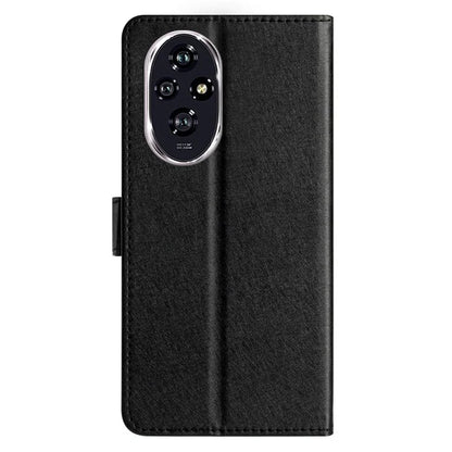For Honor 200 5G Phone Case Full Protection Leather Silk Texture Wallet Cover