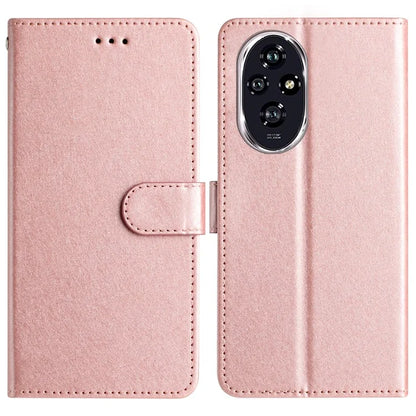 For Honor 200 5G Phone Case Full Protection Leather Silk Texture Wallet Cover