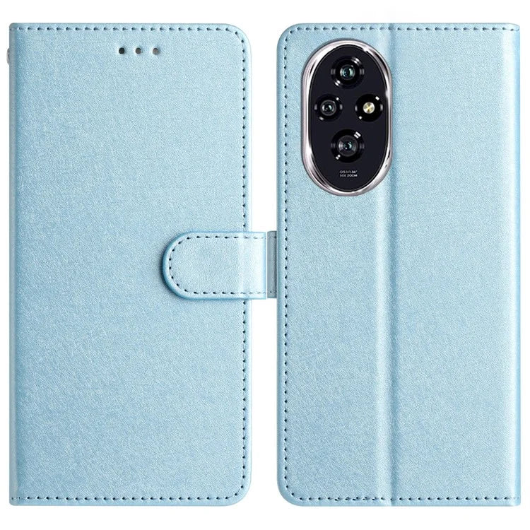 For Honor 200 5G Phone Case Full Protection Leather Silk Texture Wallet Cover