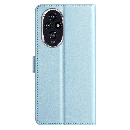 For Honor 200 5G Phone Case Full Protection Leather Silk Texture Wallet Cover