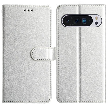 For Google Pixel 9 / 9 Pro Case Silk Texture Anti-Fall Leather Wallet Stand Smartphone Cover