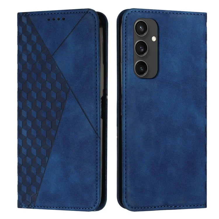 For Samsung Galaxy S24 FE Phone Stand Case Skin-Touch PU Leather Phone Cover