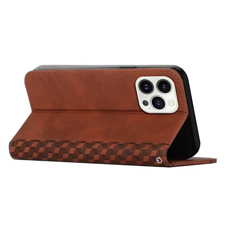 For iPhone 16 Pro Max Wholesale Cell Phone Stand Case Magnetic Closure PU Leather Cover