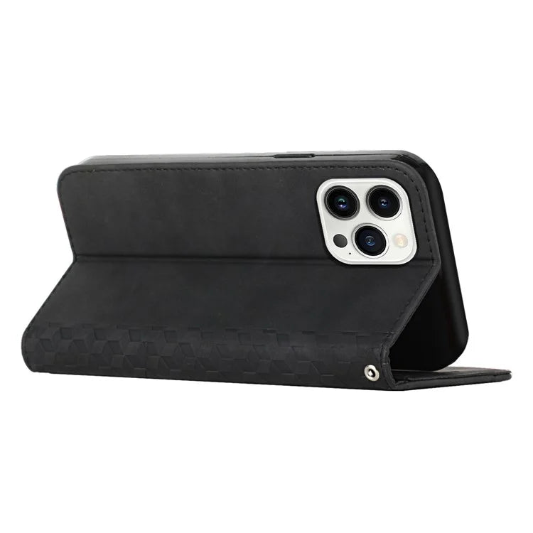 For iPhone 16 Pro Max Wholesale Cell Phone Stand Case Magnetic Closure PU Leather Cover