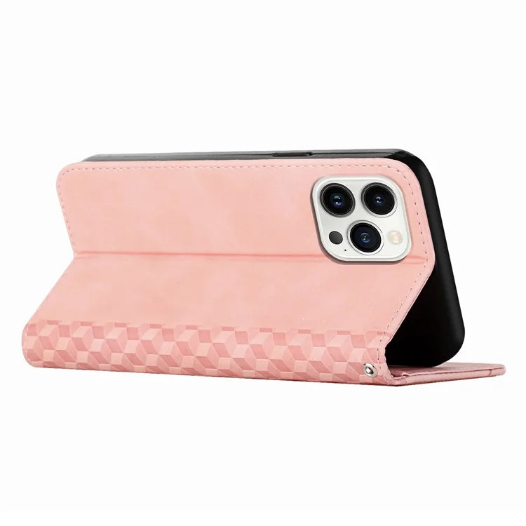 For iPhone 16 Pro Max Wholesale Cell Phone Stand Case Magnetic Closure PU Leather Cover