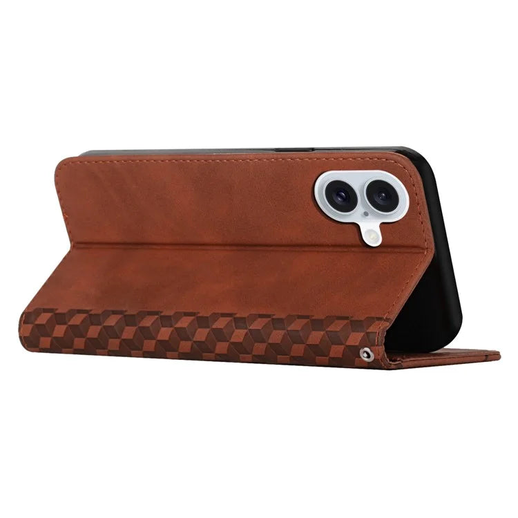 For iPhone 16 Wholesale Cell Phone Stand Case Magnetic Closure PU Leather Cover
