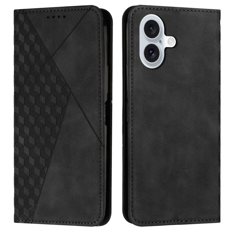 For iPhone 16 Wholesale Cell Phone Stand Case Magnetic Closure PU Leather Cover