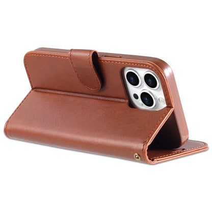 AZNS For iPhone 16 Pro Max Wallet Phone Case Anti-Scratch PU Leather Stand Cover