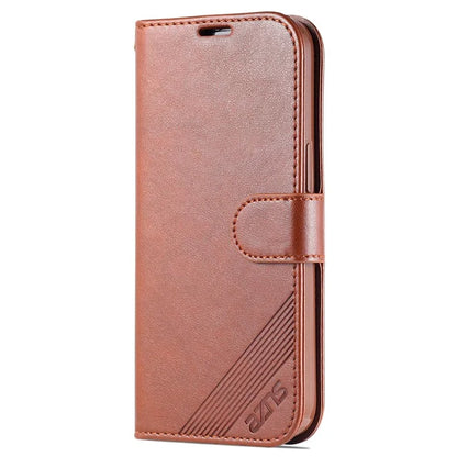 AZNS For iPhone 16 Pro Max Wallet Phone Case Anti-Scratch PU Leather Stand Cover