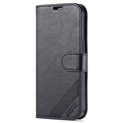 AZNS For iPhone 16 Pro Max Wallet Phone Case Anti-Scratch PU Leather Stand Cover