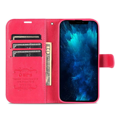 AZNS For iPhone 16 Pro Max Wallet Phone Case Anti-Scratch PU Leather Stand Cover