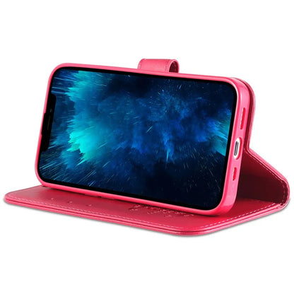 AZNS For iPhone 16 Pro Max Wallet Phone Case Anti-Scratch PU Leather Stand Cover