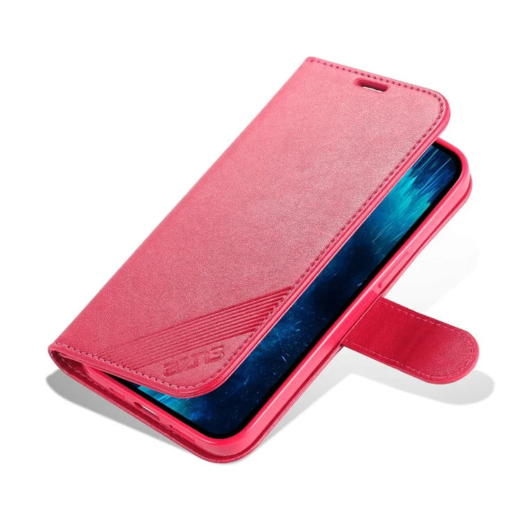 AZNS For iPhone 16 Pro Max Wallet Phone Case Anti-Scratch PU Leather Stand Cover