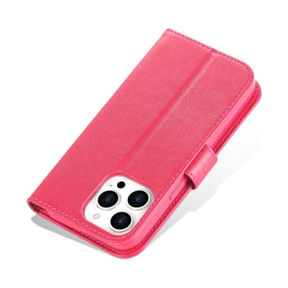 AZNS For iPhone 16 Pro Max Wallet Phone Case Anti-Scratch PU Leather Stand Cover