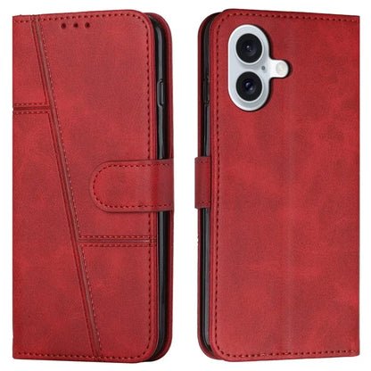 For iPhone 16 Case Stand Flip Protective Leather Phone Cover
