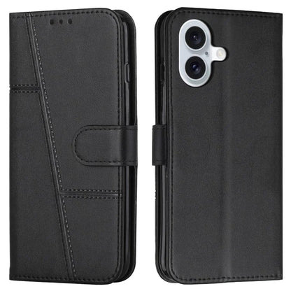 For iPhone 16 Case Stand Flip Protective Leather Phone Cover