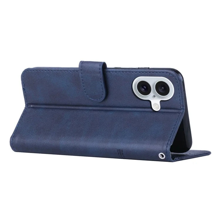 For iPhone 16 Case Stand Flip Protective Leather Phone Cover