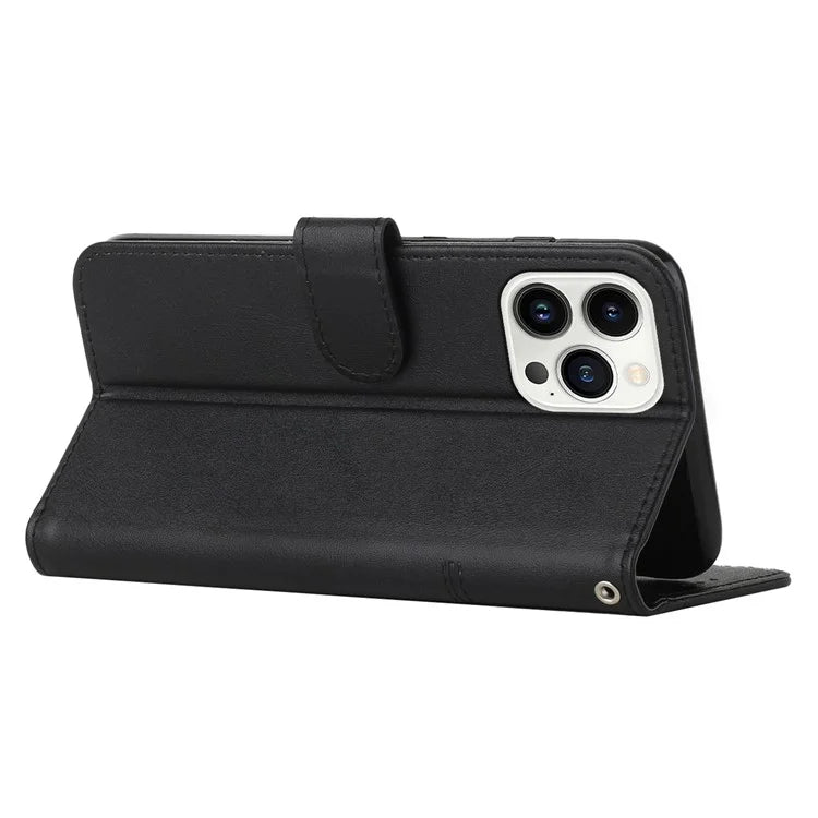 For iPhone 16 Pro Case Folio Flip Stand Leather Phone Cover Wallet