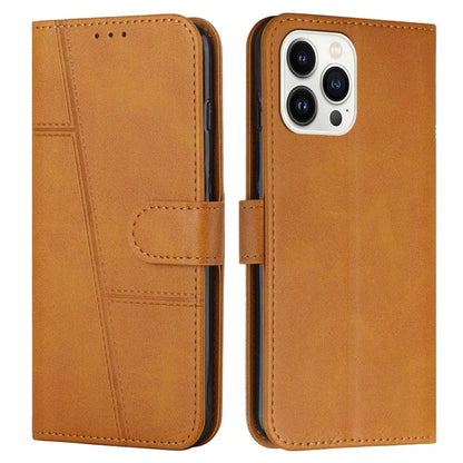 For iPhone 16 Pro Case Folio Flip Stand Leather Phone Cover Wallet