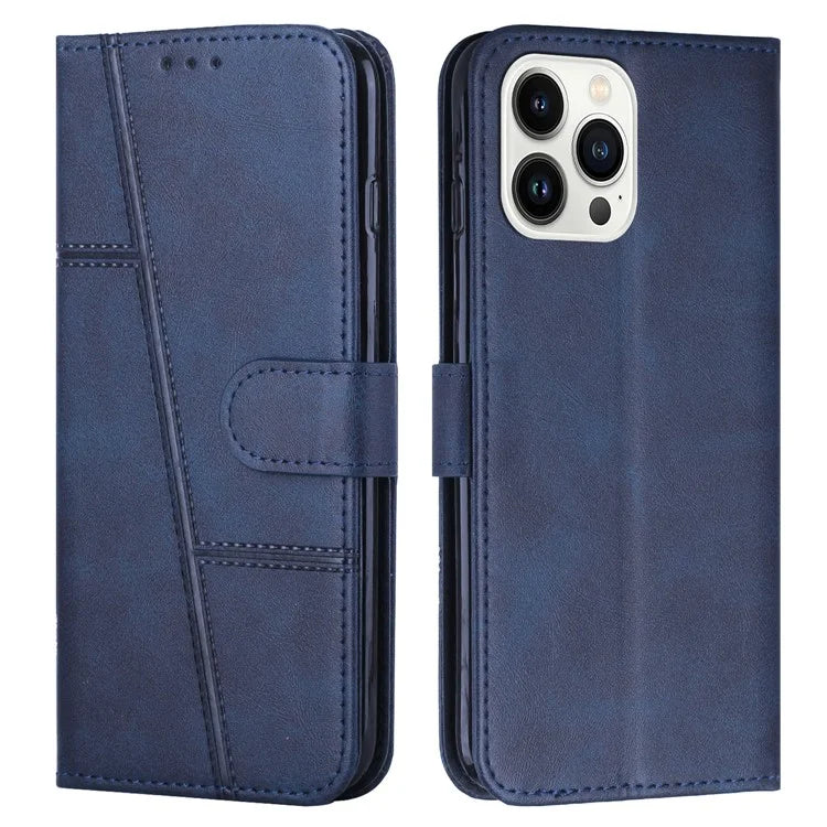 For iPhone 16 Pro Case Folio Flip Stand Leather Phone Cover Wallet