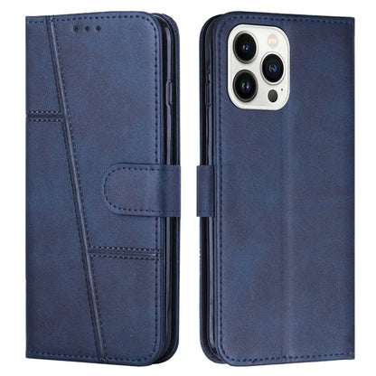For iPhone 16 Pro Case Folio Flip Stand Leather Phone Cover Wallet