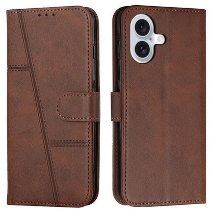 For iPhone 16 Plus Wallet Case Flip Book PU Leather Protective Phone Cover