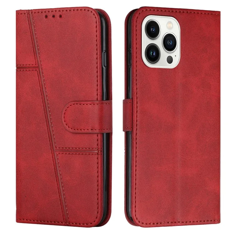 For iPhone 16 Pro Max Case TPU Interior Protective Leather Wallet Phone Cover